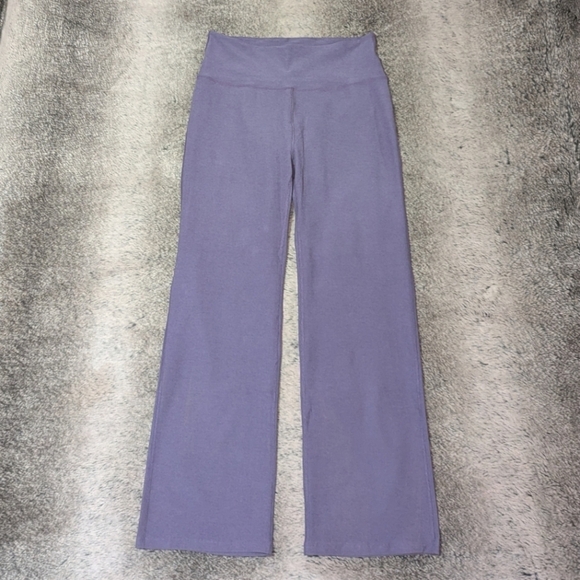 Beyond Yoga Pants - Beyond Yoga High Waisted Practice Pant Purple Haze Heather Women's 2X